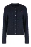 Ralph Lauren Sweater With Cable Knit In Cotton In Blue