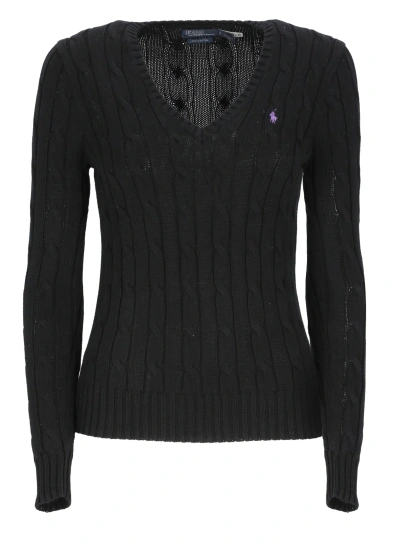 Ralph Lauren Sweater With Pony In Black