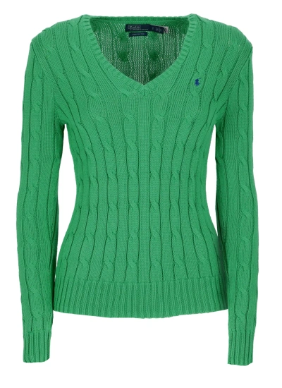 Ralph Lauren Sweater With Pony In Green