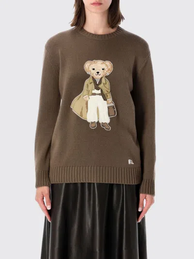 Ralph Lauren Cashmere Relaxed-fit Crewneck Sweater With Polo Paint Patch In Blue