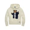 Ralph Lauren Logo Hoodie In Neutral