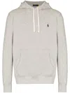 Polo Ralph Lauren Felpa In Cotone Grigio In Andover Heather
