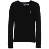 Ralph Lauren Cable-knit Design Knitwear Sweater In Black