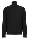 Ralph Lauren Sweater With Pony Logo In Black