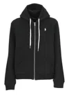 Ralph Lauren Logo Zip Sweatshirt In Black