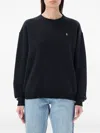 Ralph Lauren Hooded Wool Sweater In Black