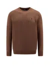 Polo Ralph Lauren Regular Fit Responsible Wool Sweater With Embroidered Logo In Brown