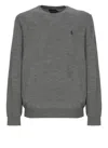 Ralph Lauren Pony Sweater In Gray