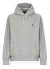 Ralph Lauren Pony Hoodie In Gray