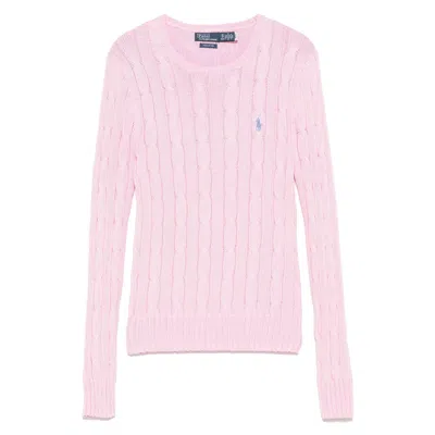 Ralph Lauren Pink Crewneck Logo Sweater