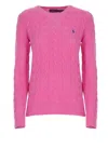 Ralph Lauren Pony Sweater In Pink