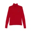 Ralph Lauren Leather Sweaters In Red