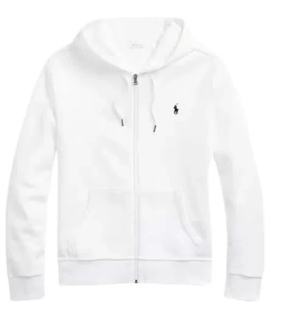 Ralph Lauren Zip-up Hooded Sweatshirt In White