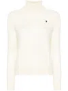 Ralph Lauren Turtleneck Wool Blend Knitwear In White