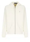 Ralph Lauren Cream Pony-embroidered Hoodie In Yellow