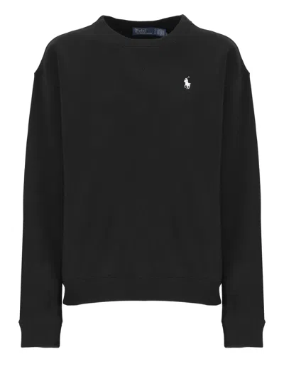 Ralph Lauren Sweatshirt With Pony In Black