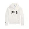 Ralph Lauren The Rl Fleece Western-logo Hoodie In White