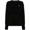 Polo Ralph Lauren Polo Pony Jersey Sweatshirt In Black