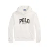 Ralph Lauren The Rl Fleece Western-logo Hoodie In White