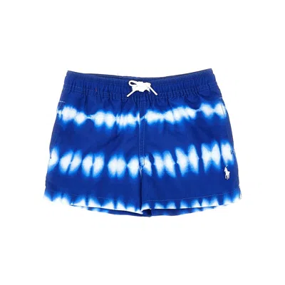 Ralph Lauren Swimshorts With Logo Embroidery Kids In Blue