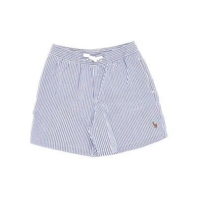 Ralph Lauren Swimshorts With Logo Embroidery Kids In Purple