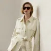 Ralph Lauren Sydney Belted Linen-canvas Jacket