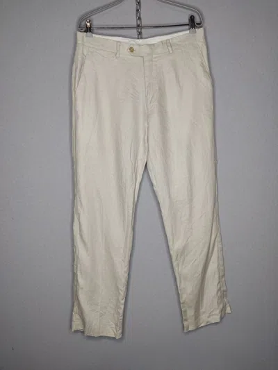 Pre-owned Ralph Lauren T Linen Vintage Pants Black Label In Beige