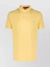 Ralph Lauren Polo Shirt With Side Slits And Short Sleeves In Yellow