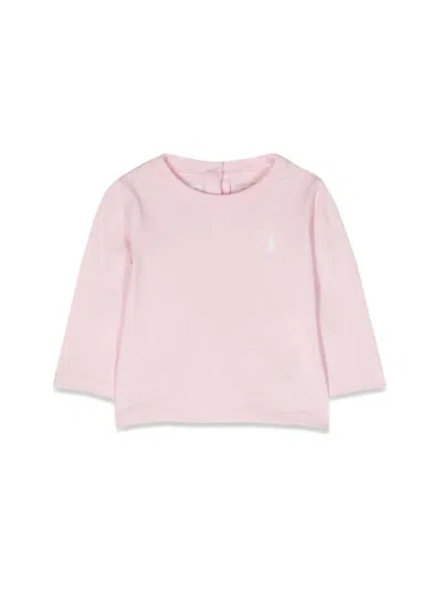 Ralph Lauren Babies' T-shirt ml In Pink