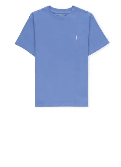 Ralph Lauren Kids' T-shirt With Pony Logo In Blue
