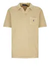 Ralph Lauren Beige Short Sleeves Logo Polo In Brown