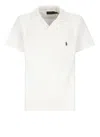 Ralph Lauren White Terry Cloth Polo Shirt In Neutral