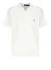 Ralph Lauren White Terry Cloth Polo Shirt In Neutral