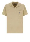 Ralph Lauren Beige Short Sleeves Logo Polo In Beige