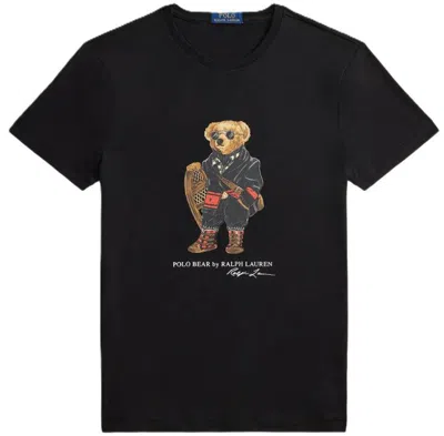 Ralph Lauren Black Crewneck Printed T-shirt