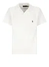 Ralph Lauren White Terry Cloth Polo Shirt In Neutral