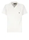 Ralph Lauren White Terry Cloth Polo Shirt In Neutral