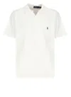 Ralph Lauren White Terry Cloth Polo Shirt In Neutral