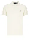 Ralph Lauren Cotton Polo Shirt With Short Sleeves And Collar In Yellow
