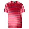 Polo Ralph Lauren Classic Fit Striped Jersey T-shirt In Rl 2000 Red/white