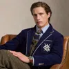 Ralph Lauren Tailored Embroidered Terry Blazer In Blue