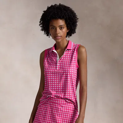 Polo Ralph Lauren Tailored Fit Sleeveless Polo Shirt In Crs Clr Gingham