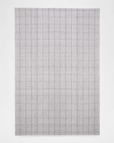 Ralph Lauren Tamworth Check Hand-woven Rug, 11' X 15' In Gray