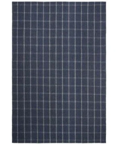 Ralph Lauren Tamworth Check Lrl6450d Navy Area Rug Collection In Blue
