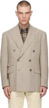 Ralph Lauren Wool-silk-cashmere 2-piece Suit In Taupe/cream
