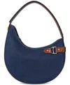Ralph Lauren Tasha Large Denim Shoulder Bag