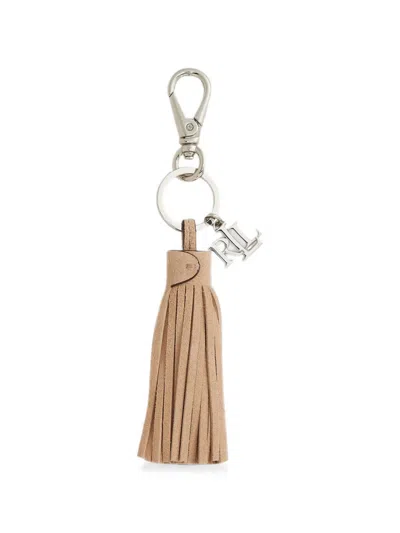 Ralph Lauren Tassel Logo-charm Keyring In Orange