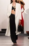 Ralph Lauren Taylan Linen Double-breasted Coat In White
