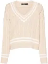 Ralph Lauren Tedurph Cable-knit Jumper In Neutrals