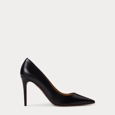 Polo Ralph Lauren Tenney 95 Mm Goatskin Pump In Black